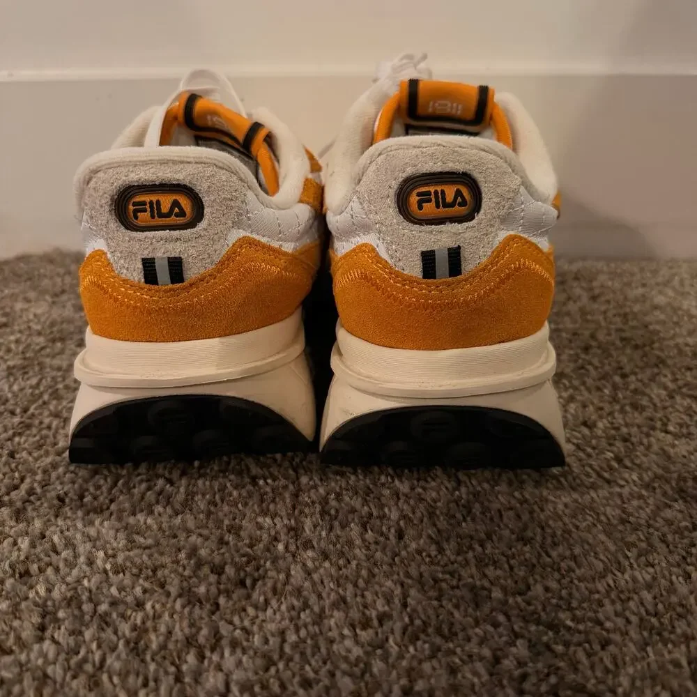 FILA Men's Reno Premium Walking Shoes Size 9 In Orange